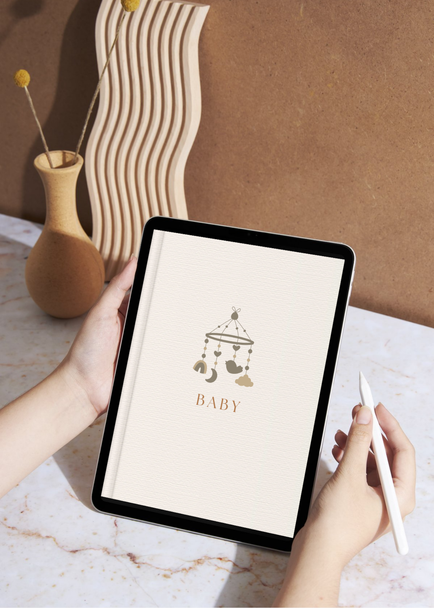 Baby Milestone Journal | Modern Baby Memory Book for First Year Keepsakes